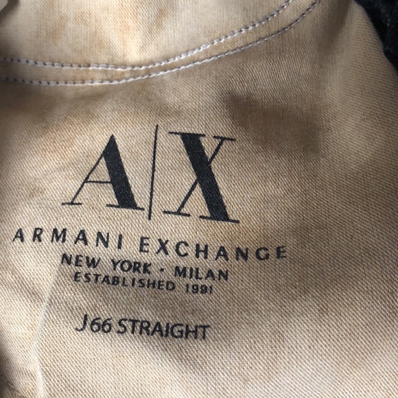 ARMANI EXCHANGE J66 Straight Black Jeans - Picture 9 of 14